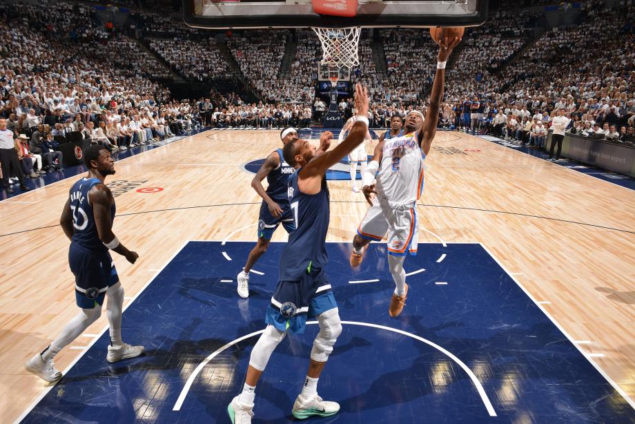 SGA40+10爱德华兹16分 雷霆险胜森林狼总分3-1