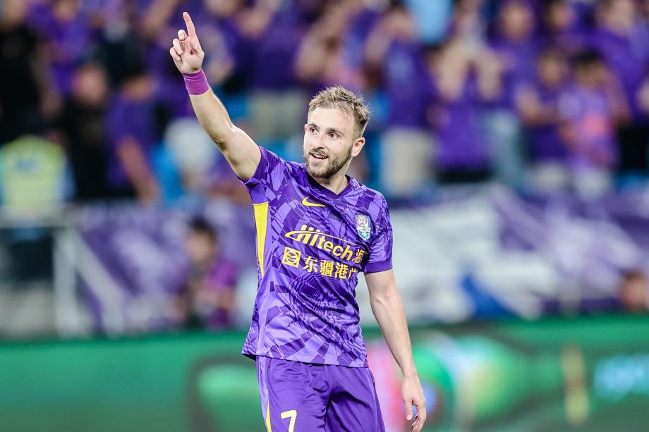 阿代米王秋明进球 天津津门虎击败成都蓉城