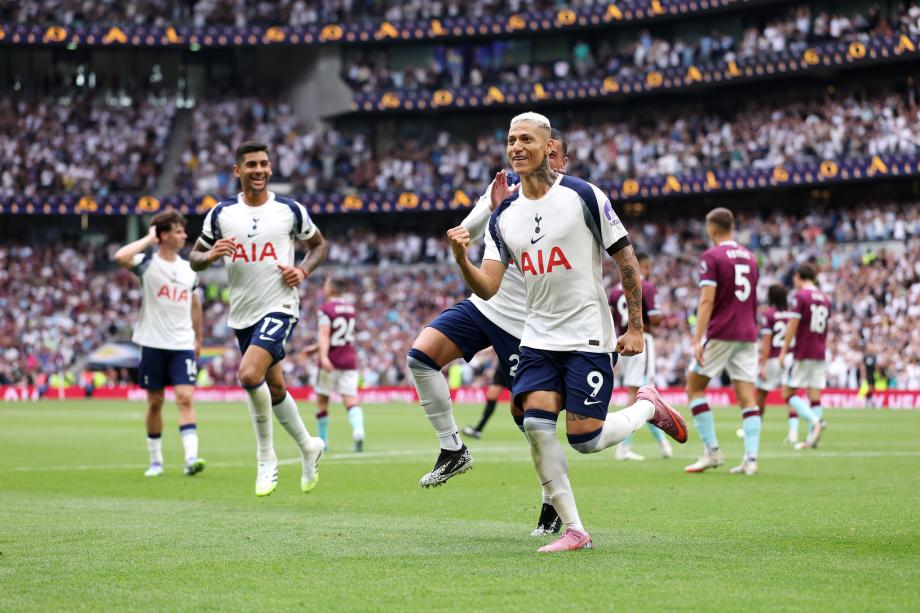 英超：理查利森双响库杜斯两助攻 热刺3-0伯恩利