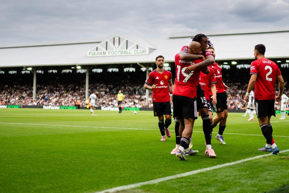 英超-B费失点 曼联1-1富勒姆暂列积分榜第16