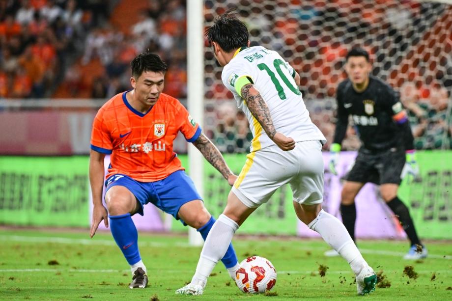 中超第23轮-北京国安客场0-6负于山东泰山