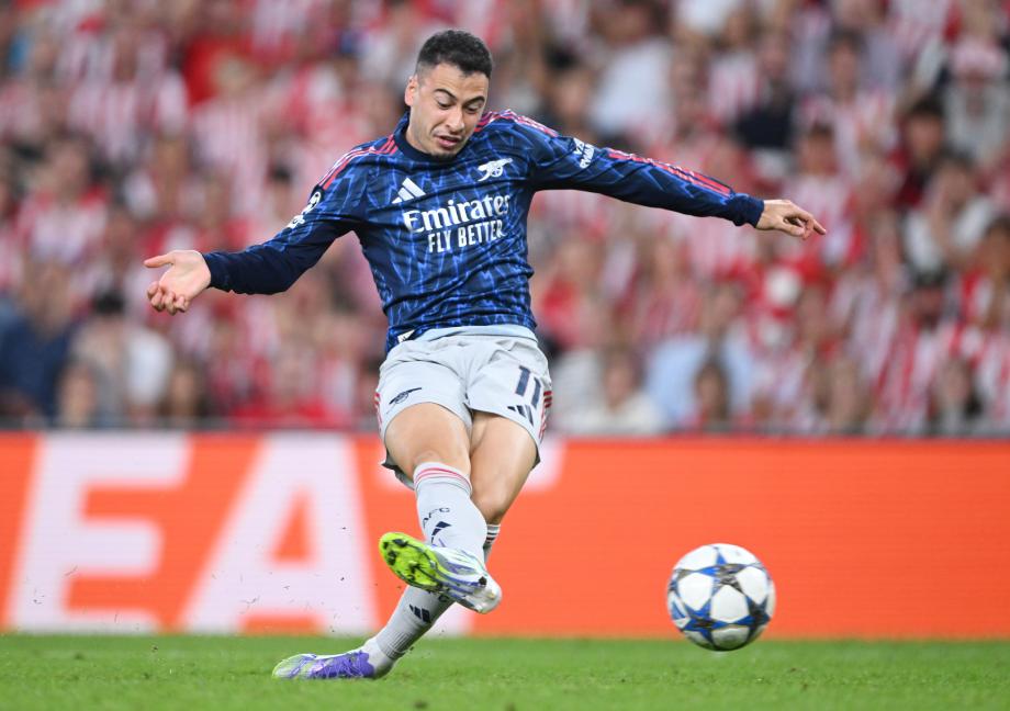 欧冠-马丁内利、特罗萨德破门 阿森纳2-0毕尔巴鄂