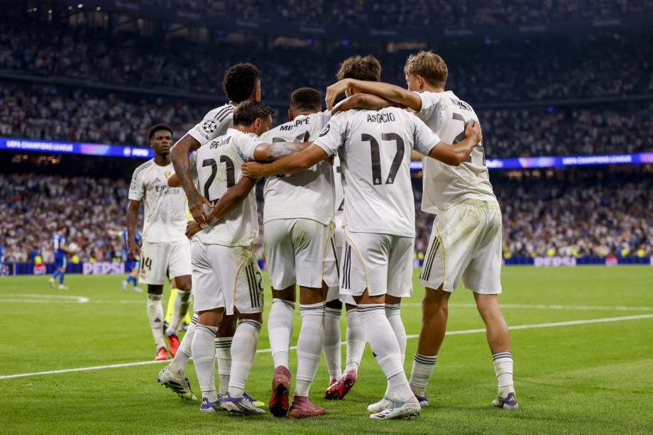 欧冠-姆巴佩双响卡瓦哈尔红牌 皇马2-1逆转马赛