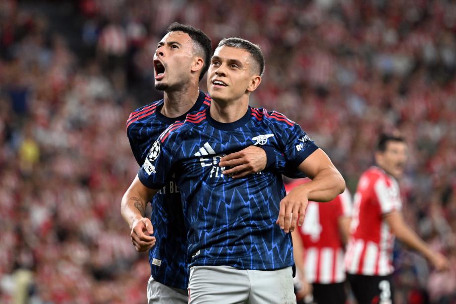 欧冠-马丁内利、特罗萨德破门 阿森纳2-0毕尔巴鄂