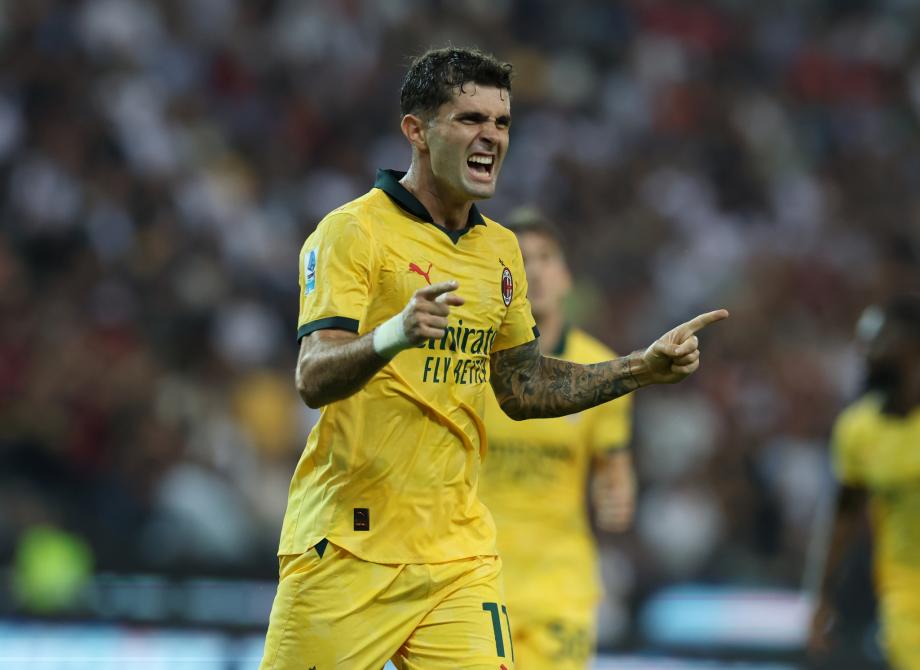 意甲-普利西奇梅开二度 AC米兰3-0完胜乌迪内斯