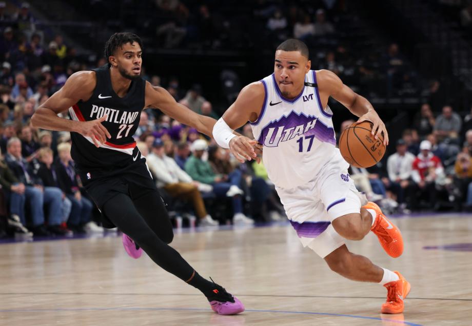 杨瀚森3分1助1盖帽 开拓者季前赛收官战惜败爵士