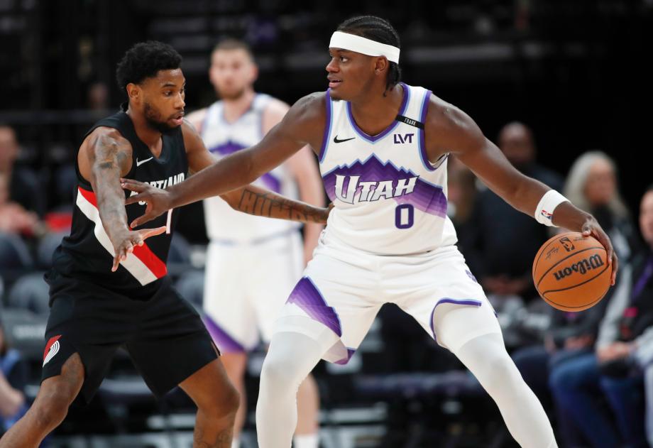 杨瀚森3分1助1盖帽 开拓者季前赛收官战惜败爵士