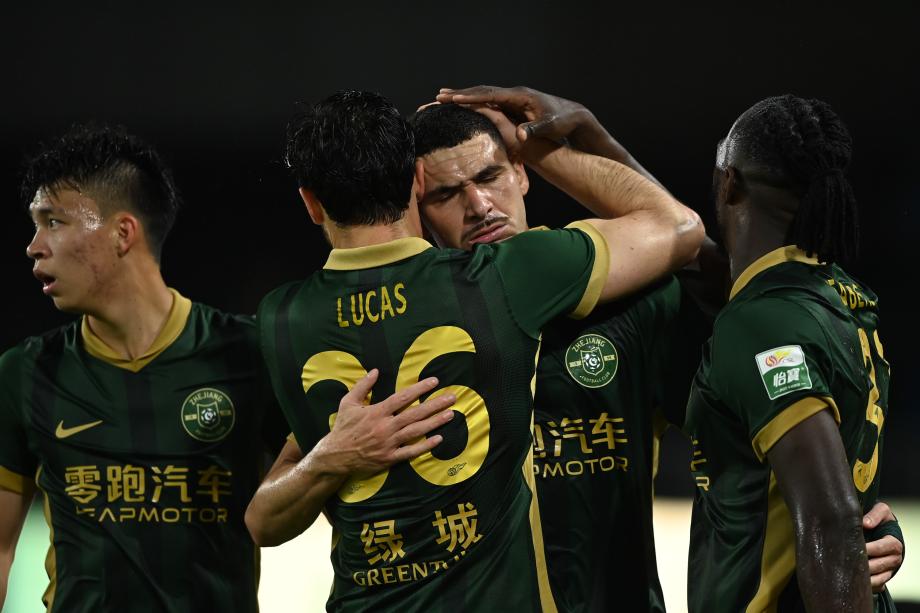 黄政宇破门奥乌苏世界波 浙江队战平山东泰山