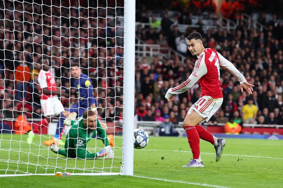 欧冠-约克雷斯双响加布破门 阿森纳4-0横扫马竞