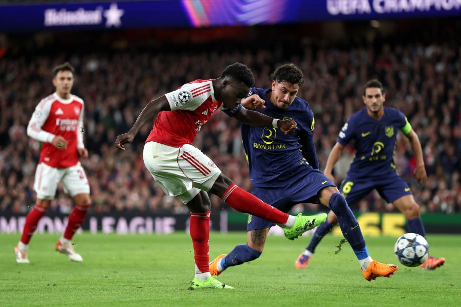 欧冠-约克雷斯双响加布破门 阿森纳4-0横扫马竞