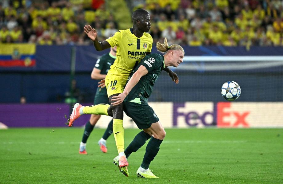 欧冠-哈兰德进球B席建功 曼城2-0比利亚雷亚尔