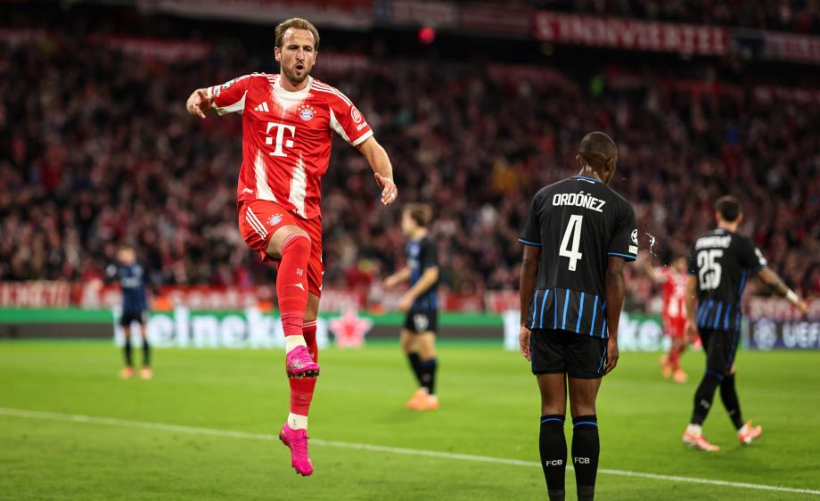 卡尔世界波凯恩破门莱默尔造3球 拜仁4-0布鲁日