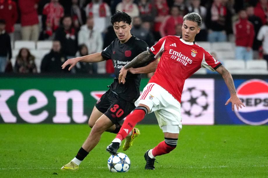 希克制胜球奥塔门迪中框 本菲卡0-1勒沃库森