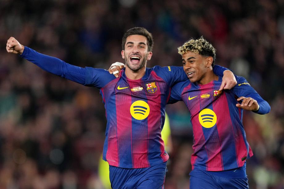 莱万费尔明破门费兰双响 巴萨4-0毕尔巴鄂