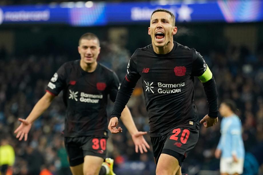 哈兰德失良机 曼城0-2勒沃库森本赛季欧冠首败