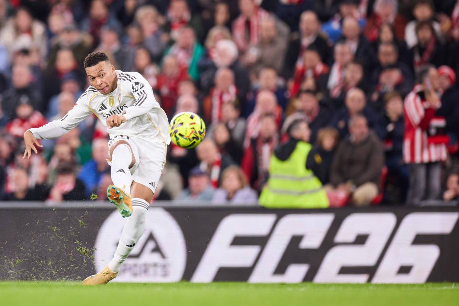 姆巴佩2射1传 皇马3-0毕尔巴鄂竞技结束3连平