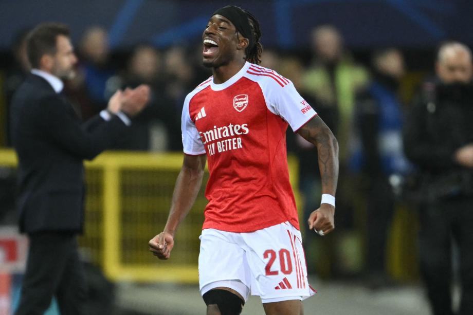 欧冠：马杜埃凯双响 阿森纳3-0布鲁日6战全胜领跑