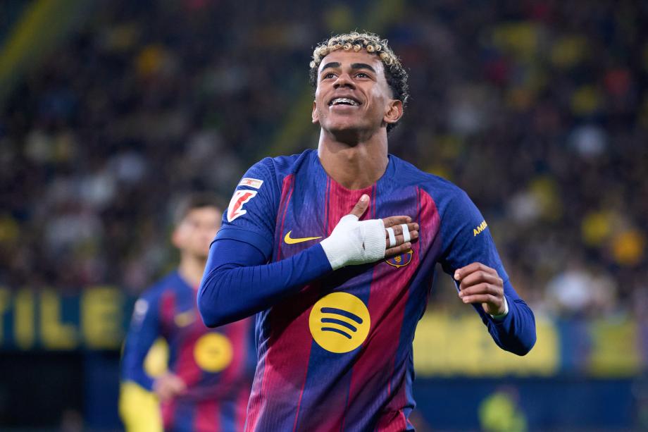 西甲-拉菲尼亚、亚马尔破门 巴萨2-0比利亚雷亚尔