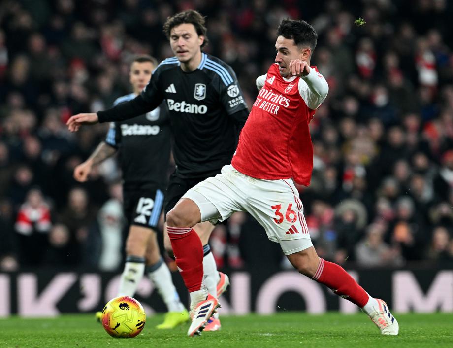 英超：加布里埃尔破门 阿森纳大胜维拉