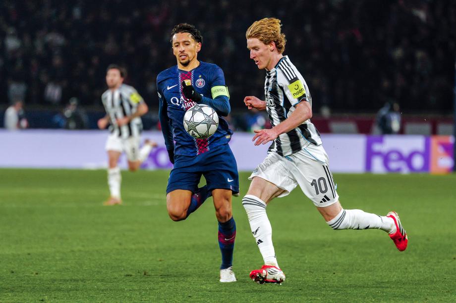 欧冠-维蒂尼亚远射闪击登贝莱失点 巴黎1-1纽卡