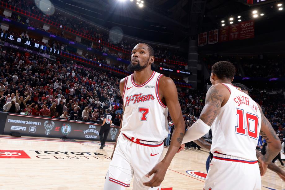 杜兰特关键助攻弗拉格空砍34+12 火箭险胜独行侠