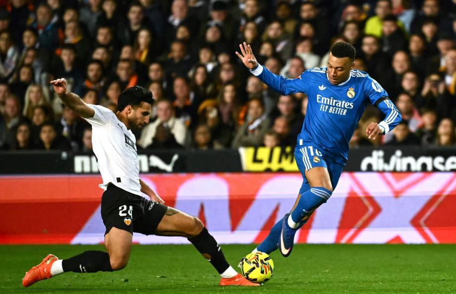 西甲-姆巴佩破门 皇马2-0巴伦西亚距榜首1分