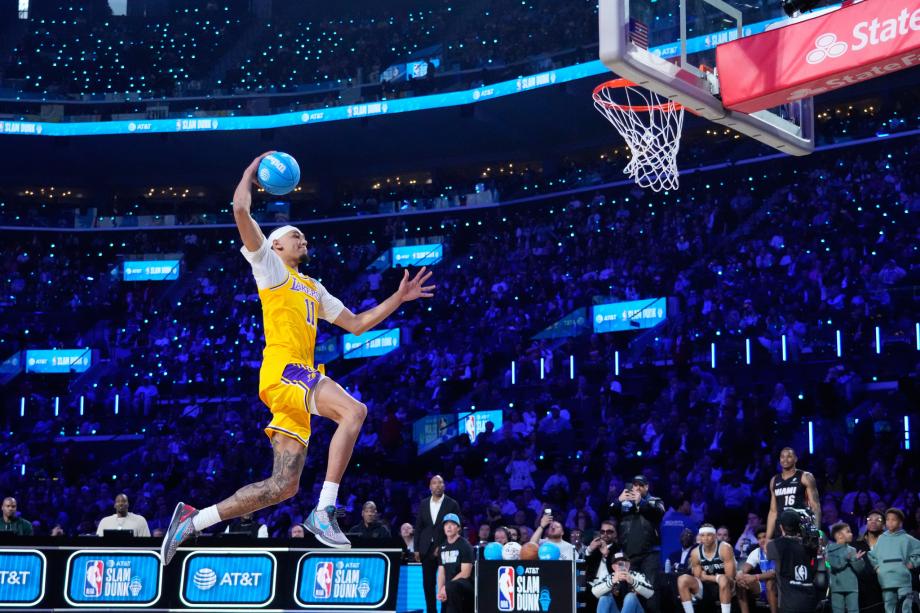 全明星扣篮大赛 约翰逊力压布莱恩特夺冠