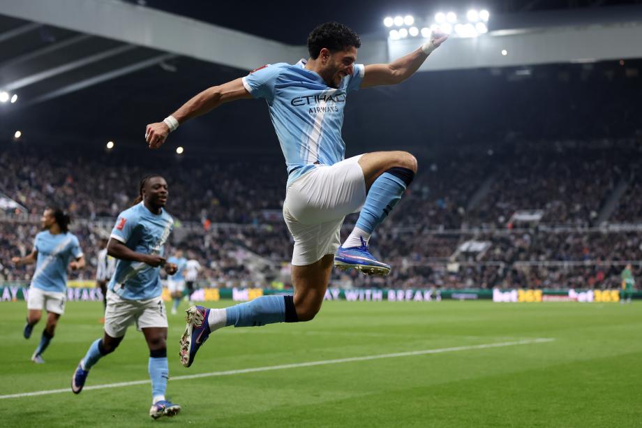 马尔穆什双响 曼城3-1纽卡斯尔晋级足总杯8强