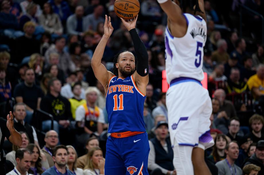 唐斯21+7+7布伦森28分 尼克斯4人20+逆转爵士