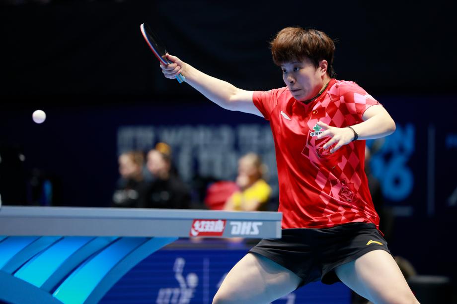 [图]世乒赛：中国女队3-0中国台北队 小组赛两连胜