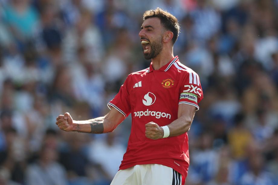英超-曼联3-0双杀布莱顿 B费传射独享英超助攻王