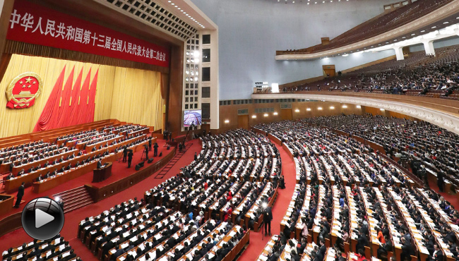 十三届全国人大二次会议第二次全体会议