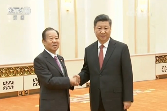 习近平会见日本首相特使
