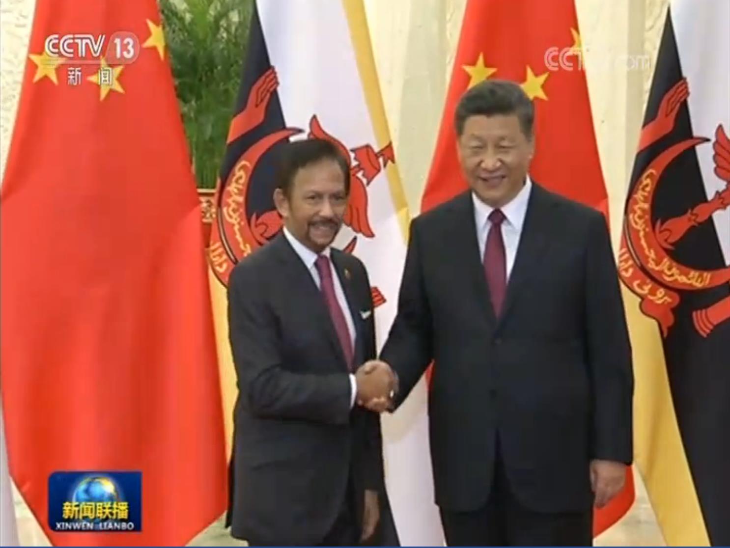 习近平会见文莱苏丹