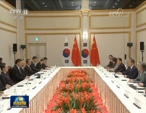 习近平会见韩国总统