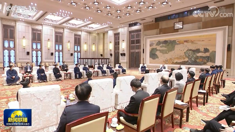 汪洋分别会见中国佛教协会和中国道教协会新一届理事会领导班子