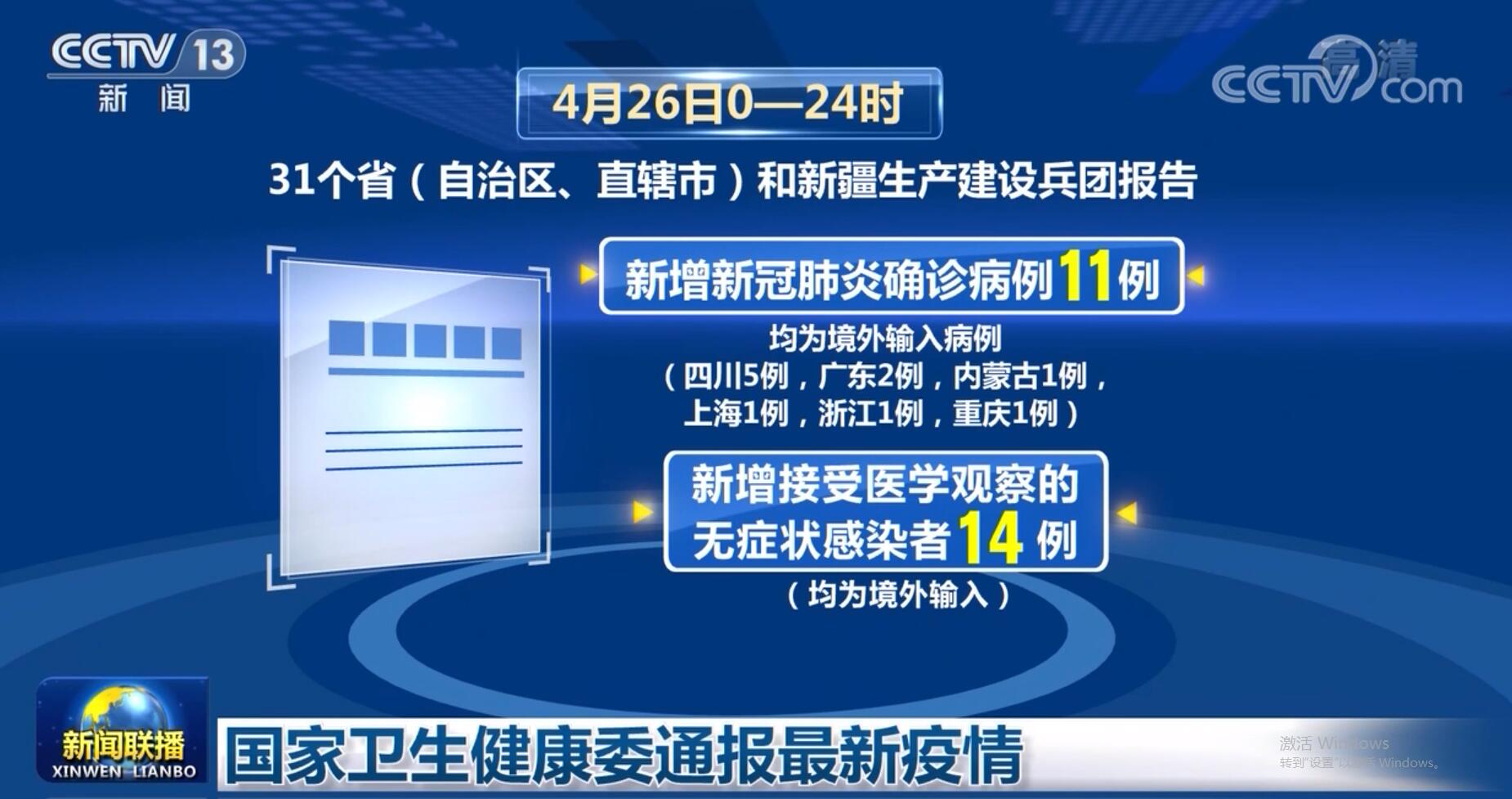 国家卫生健康委通报最新疫情