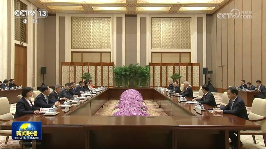 蔡奇会见蒙古人民党代表团