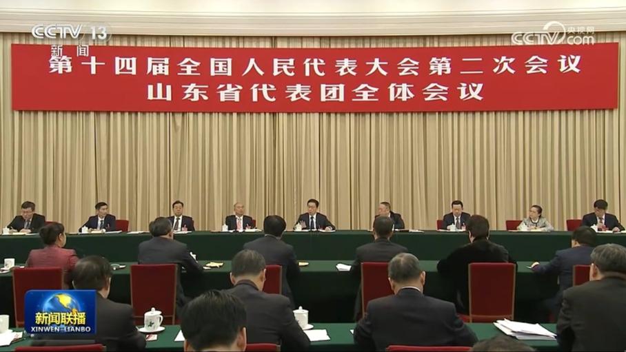 韩正参加山东代表团审议