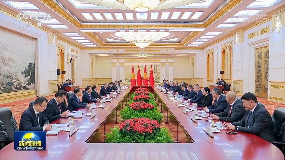 李强会见吉尔吉斯斯坦总统