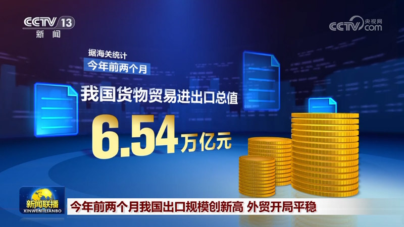 今年前两个月我国出口规模创新高 外贸开局平稳