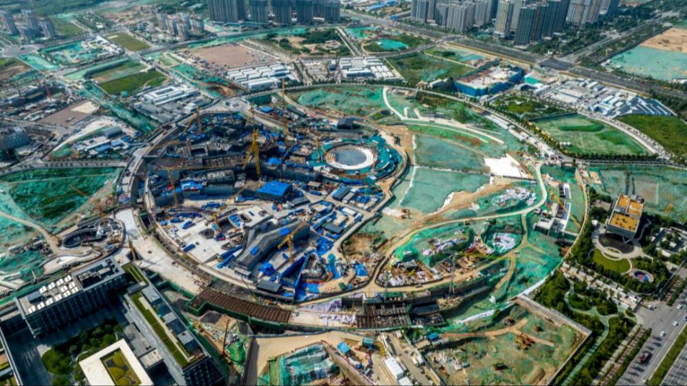 西安大剧院建设正酣 整体外观轮廓逐渐显现_地方频道_央视网(cctv.com)