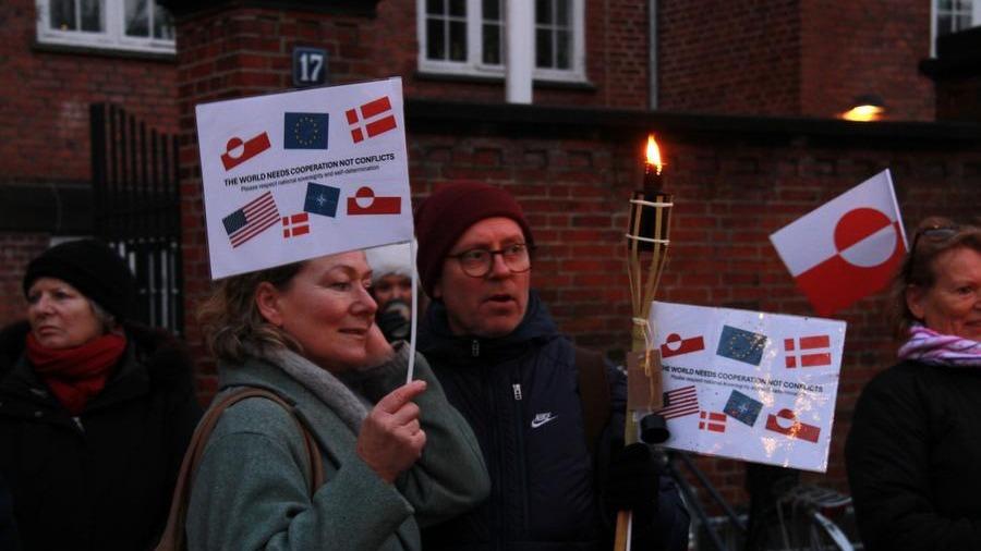 Vast protests against U.S. push on Greenland held in Denmark, Greenlan