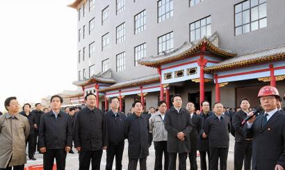 山西省观摩检查组在吕梁进行工作检查袁纯清王君带队