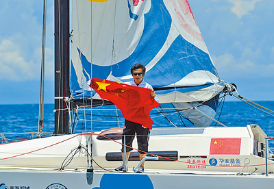 21600海里的艰苦航行返回青岛,不仅成为中国单人不间断环球航行