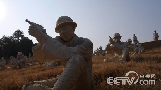 中国远征军雕塑群