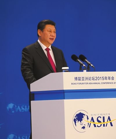 习近平发表演讲. 新华社发