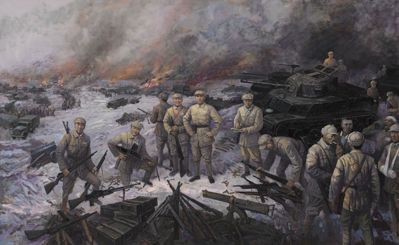 "铁的新四军——红色记忆·经典美术作品展"开幕