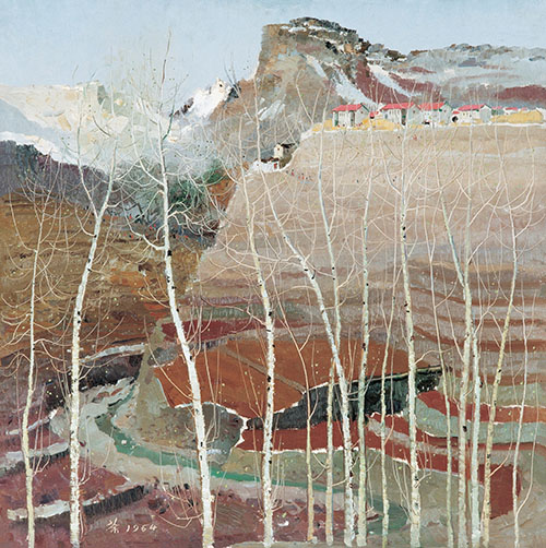 吴冠中 油画《林溪》 杜鸿年 木版套色 1979年"文革"结束后,画家们