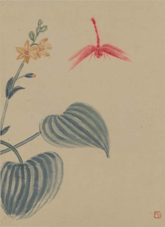 齐白石 草虫花卉 绢布挂轴 246×30cm 齐白石笔下的草虫世界”亮相北京画院美术馆_央博_央视网(cctv.com)